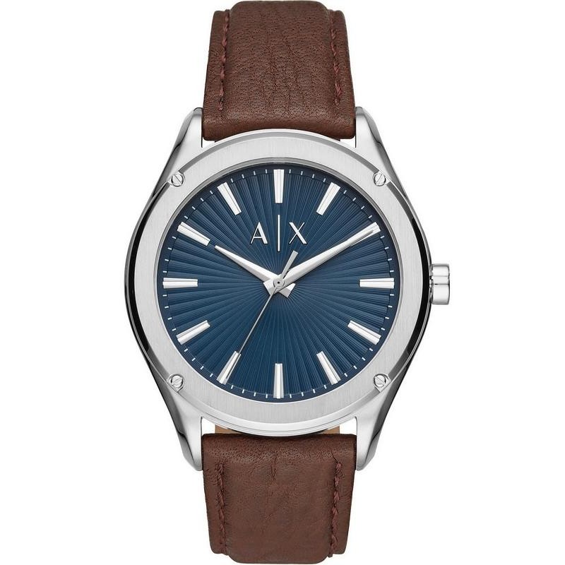 blue armani exchange watch