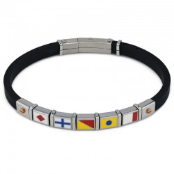 Imagen de la Pulsera Boccadamo Man hombre ABR711 Banderas