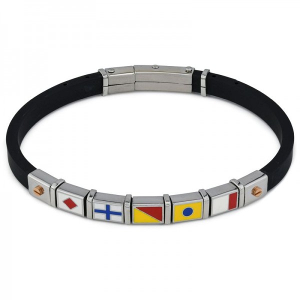 Imagen de la Pulsera Boccadamo Man hombre ABR711 Banderas