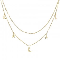 Collar Boccadamo Sophie Mujer GR894D Lunas y Estrellas