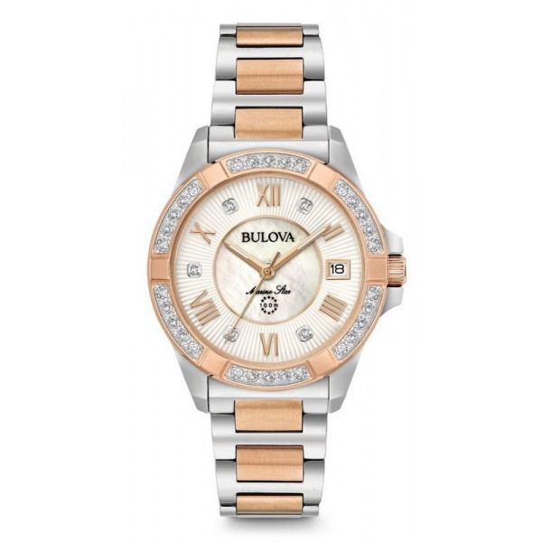 Comprar Reloj Mujer Bulova Marine Star 98R234 Diamantes Madreperla