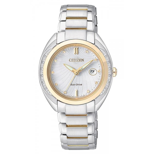 Buy Citizen Ladies Watch Eco-Drive EW2254-58A Diamonds