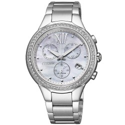Montre Citizen Femme Chrono Eco-Drive FB1321-56A Nacre