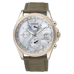 Acheter Montre Citizen Femme Radio Pilotèe Chrono Eco-Drive FC0016-08D Nacre