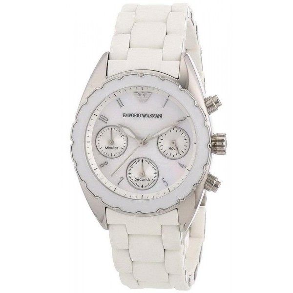 emporio armani ladies chronograph watch