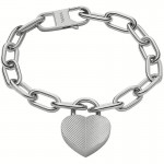 Imagen de la Pulsera de Acero para Mujer - Fossil Harlow - JF04659040 - Corazón