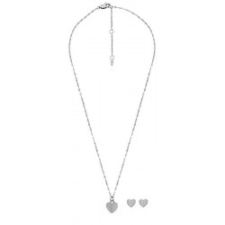 Imagen del Collar y Pendientes mujer - Fossil Harlow - JF04669SET - Corazón