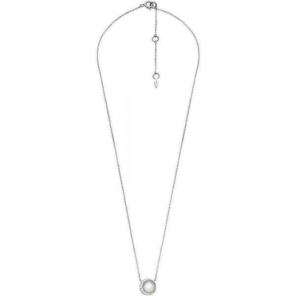 Buy Fossil Ladies Necklace Sterling Silver JFS00579040 Mother of Pearl