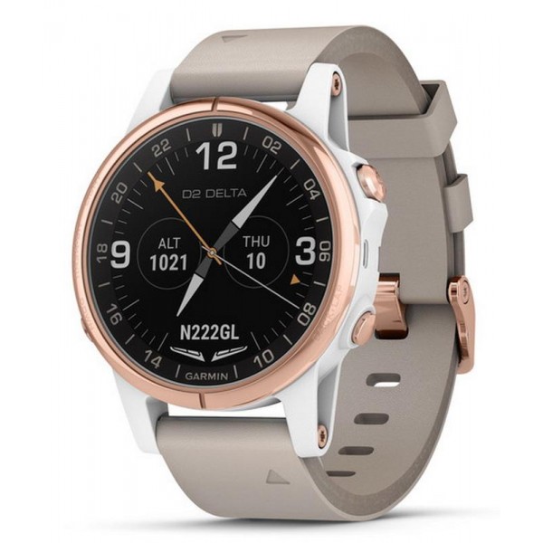 Acheter Montre Homme Garmin D2 Delta S Sapphire Aviator 010-01987-31 Aviation GPS Smartwatch
