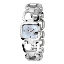 Buy Women's Gucci Watch G-Gucci Small YA125502 Diamonds Mother of Pearl