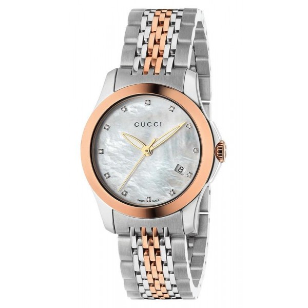 Comprar Reloj Mujer Gucci G-Timeless Small YA126514 Diamantes Madreperla