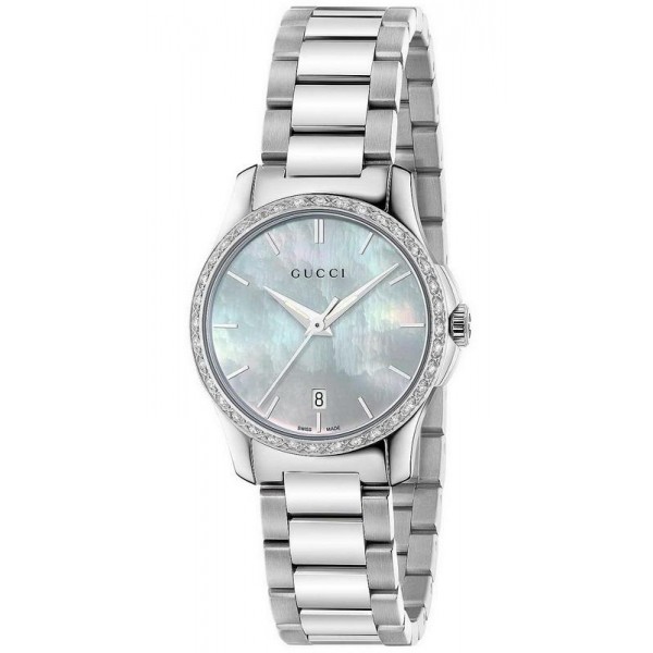 mother of pearl gucci watch