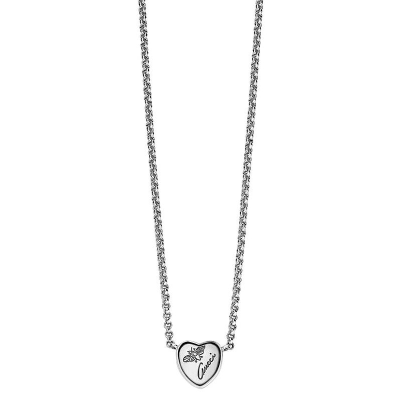 gucci boule heart necklace