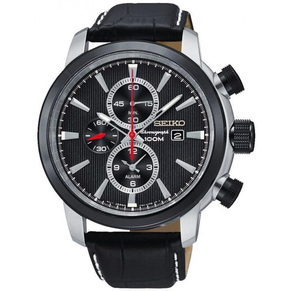 Kaufen Sie Seiko Herrenuhr Neo Sport Alarm Chronograph Quartz SNAF47P2