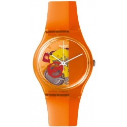 Swatch Unisexuhr Gent Bloody Orange GO116