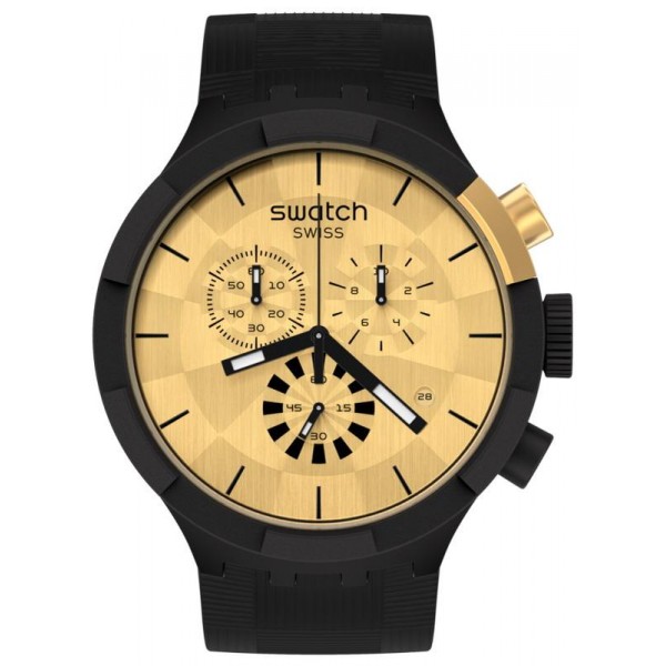 Swatch Часы Big Bold Chrono Checkpoint Golden SB02Z400 Купить Swatch Часы Big Bold Chrono Checkpoint Golden SB02Z400