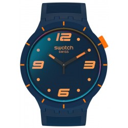 Swatch Часы Big Bold Futuristic Blue SO27N110