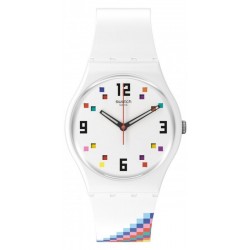 Unisex Swatch Watch Gent Merry-Go-Round Squares SO28W700
