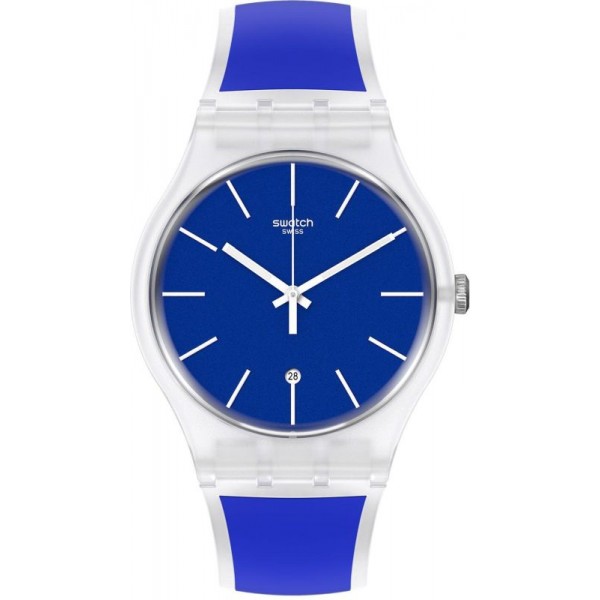 Buy Swatch Unisex Watch New Gent Blue Trip SO29K400