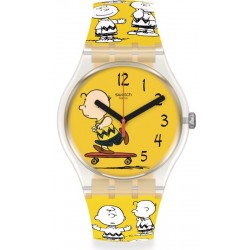 Montre Swatch Peanuts Pow Wow Charlie Brown SO29Z101