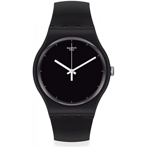Buy Swatch Unisex Watch New Gent Think Time Black SO32B106