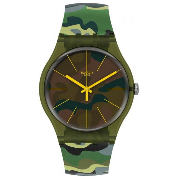 Buy Unisex Swatch Watch New Gent Camouforest SUOG114