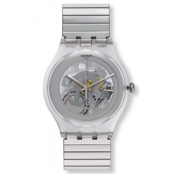 Buy Swatch Unisex Watch New Gent Cleared Up L SUOK105FA