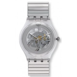 Swatch Unisex Watch New Gent Cleared Up S SUOK105FB
