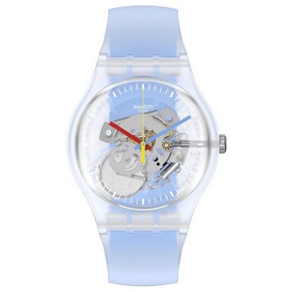 Swatch Унисекс Часы New Gent Clearly Blue Striped SUOK156 Купить Swatch Унисекс Часы New Gent Clearly Blue Striped SUOK156