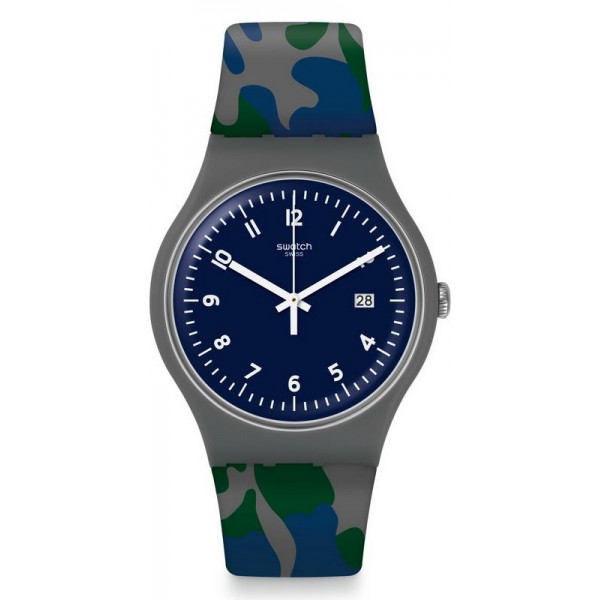 Buy Swatch Unisex Watch New Gent Camougreen SUOM400