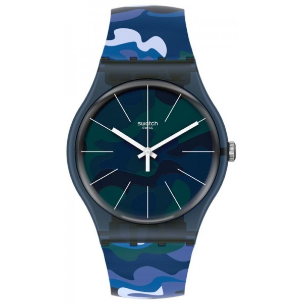 Купить Swatch Унисекс Часы New Gent Camouclouds SUON140