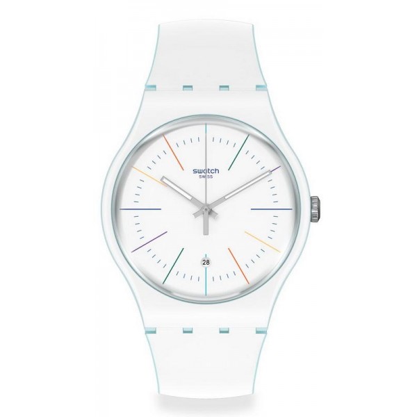 Acheter Montre Unisex Swatch New Gent White Layered SUOS404