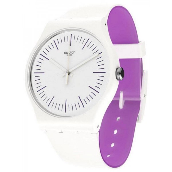 Acheter Montre Femme Swatch New Gent Whitenpurple SUOW173