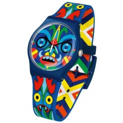 Swatch Mika Unisex Watch New Gent Kukulakuku SUOZ171
