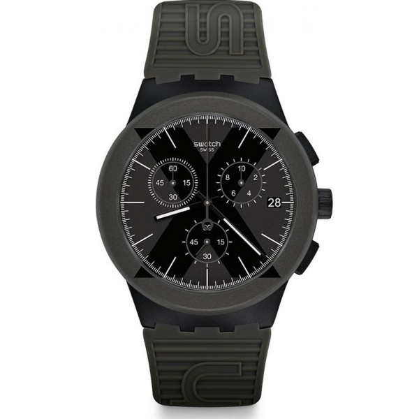 Acheter Montre Homme Swatch Chrono Plastic X-District Green SUSB414 Chronographe