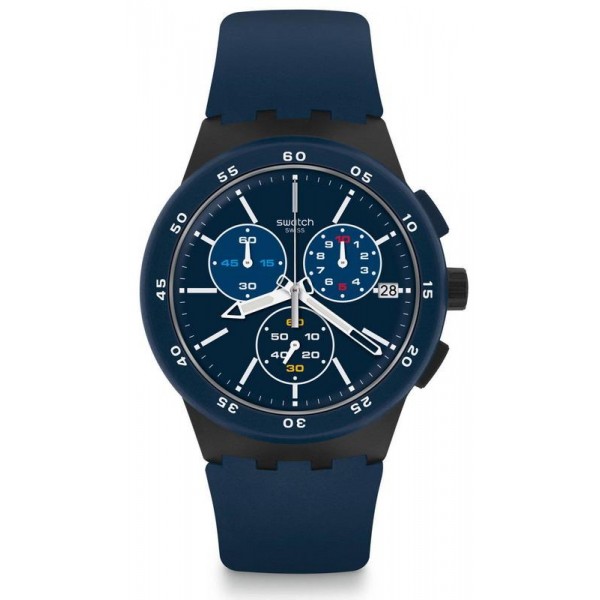 Acquistare Orologio Uomo Swatch Chrono Plastic Blue Steward SUSB417 Cronografo
