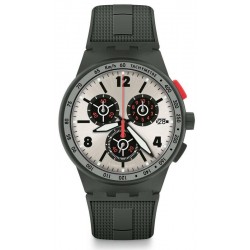 Men's Swatch Watch Chrono Plastic Verdone SUSG405 Chronograph