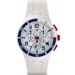Купить Swatch Унисекс Часы Chrono Plastic Speed Up SUSM401 Хронограф