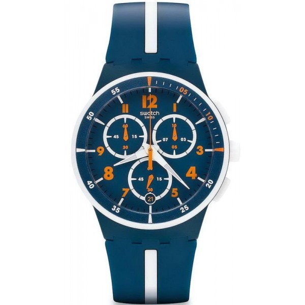 Kaufen Sie Swatch Herrenuhr Chrono Plastic Whitespeed SUSN403 Chronograph