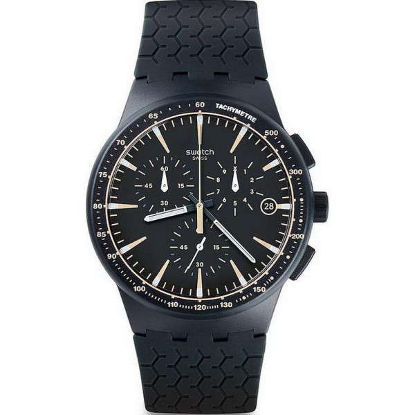 Купить Swatch Мужские Часы Chrono Plastic Meine Spur SUSN407 Хронограф