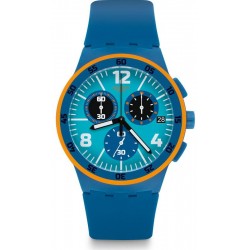 Купить Swatch Унисекс Часы Chrono Plastic Capanno SUSN413 Хронограф