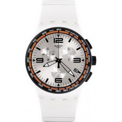 Reloj Unisex Swatch Chrono Plastic White Blades SUSW405 Cronógrafo