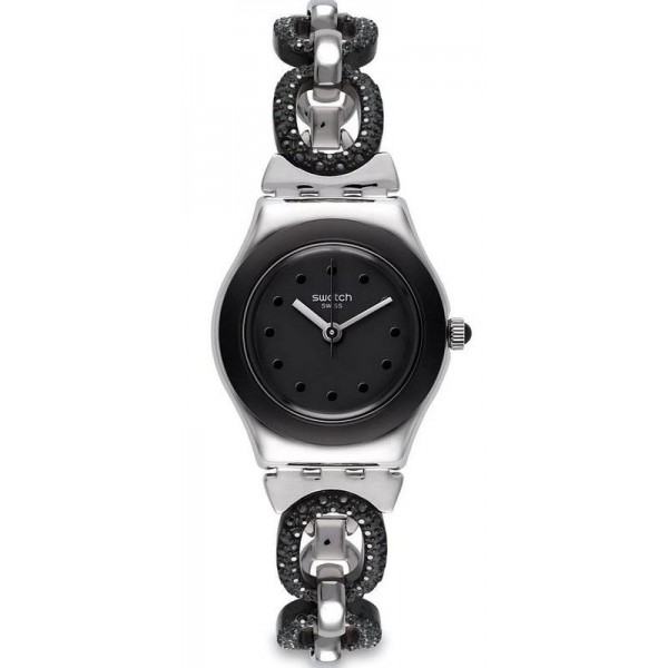 Buy Women's Swatch Watch Irony Lady Black Glitter YSS293G