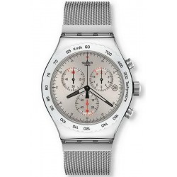 Swatch Мужские Часы Irony Chrono Silverish YVS405G Хронограф