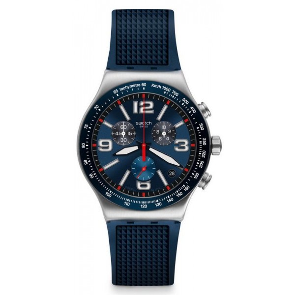 Comprar Reloj Hombre Swatch Irony Chrono Blue Grid YVS454 Cronógrafo