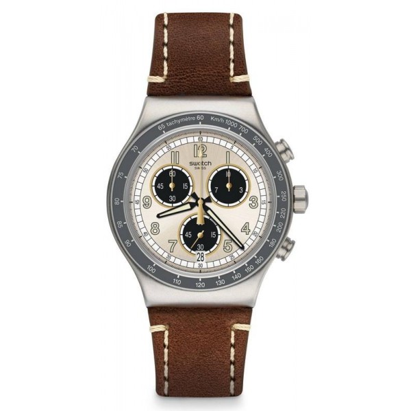 Buy Swatch Men's Watch Irony Chrono Rhum YVS455 Chronograph